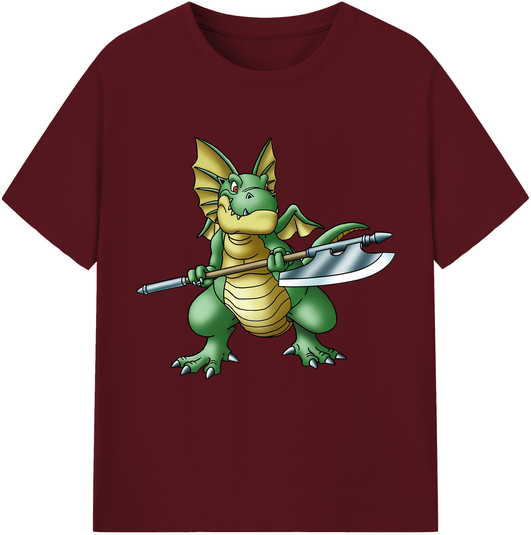（画像用） ドラゴンクエスト Doragon Kuesuto Dragon Quest 綿100％半袖Tシャツ（フロントプリント）